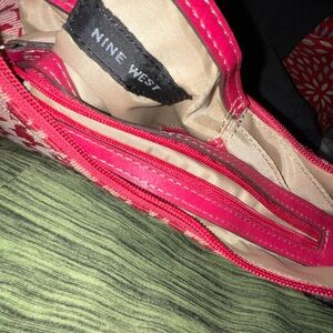 Nine West Fuchsia and Cream Purse